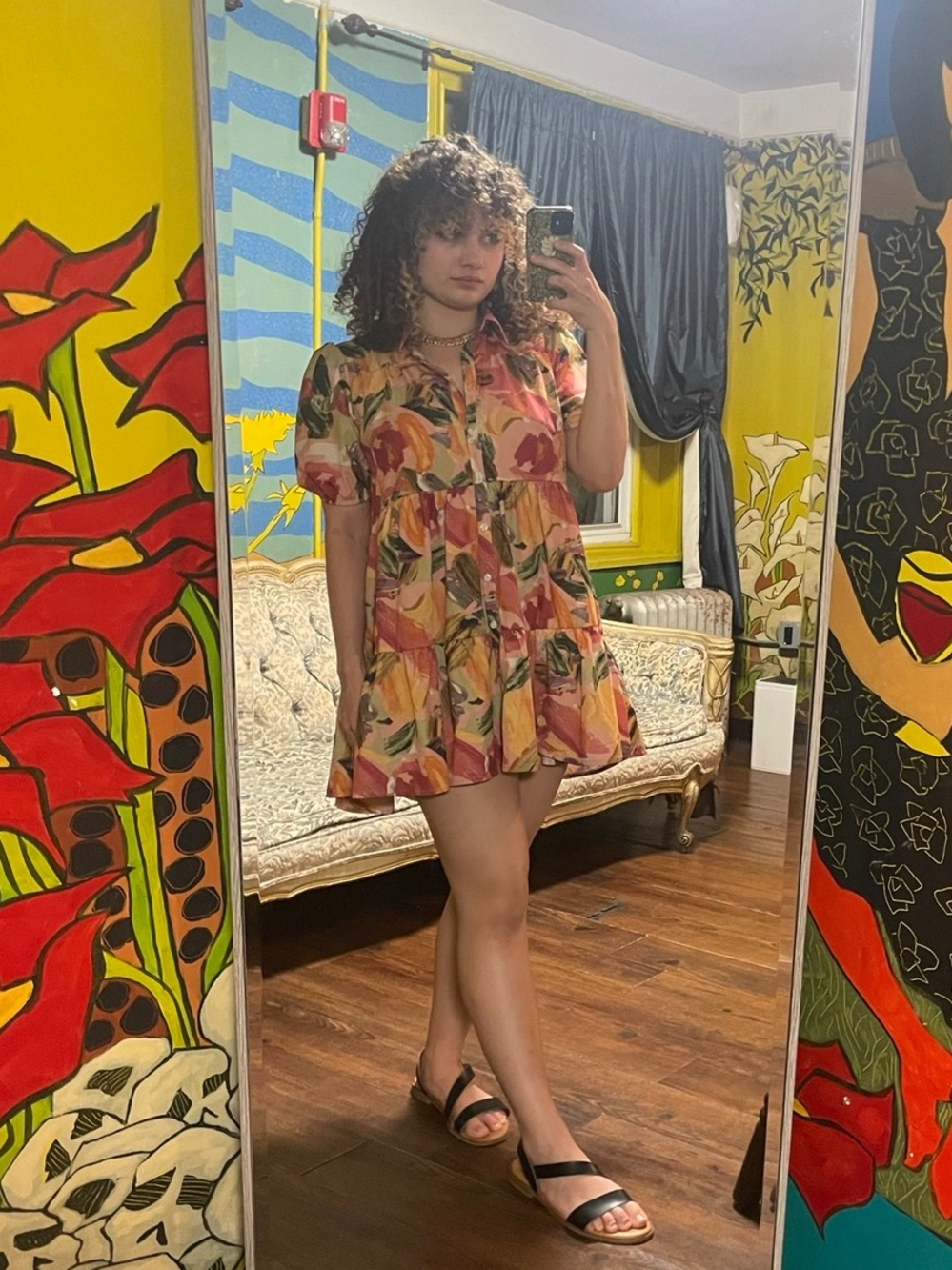 Women’s tiered floral beach vibe dress - Picture 2 of 2